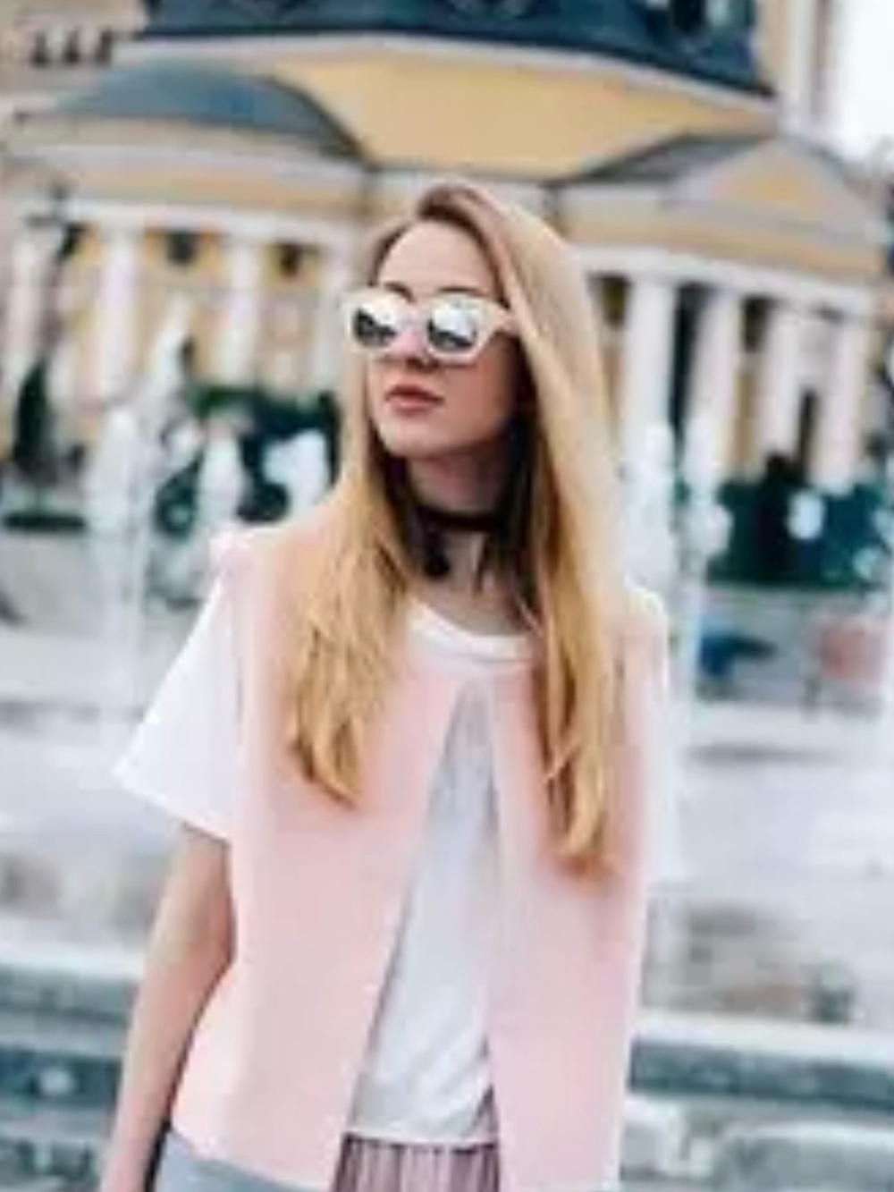 Quay Australia Pink Frame Mirrored Lens Sunglasses
